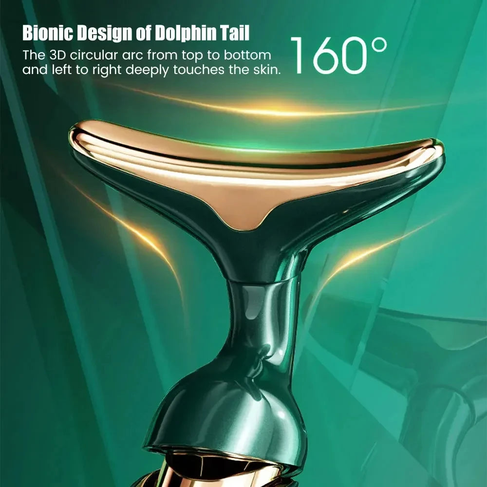 Triple-Action EMS Facial Massager – Lift, Tighten & Smooth Wrinkles with Anti-Aging 3-in-1 Skin Care Device