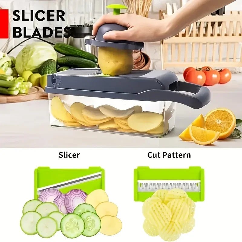 14 - in - 1 Vegetable Chopper – Your Kitchen Helper - Nordshop Hamburg