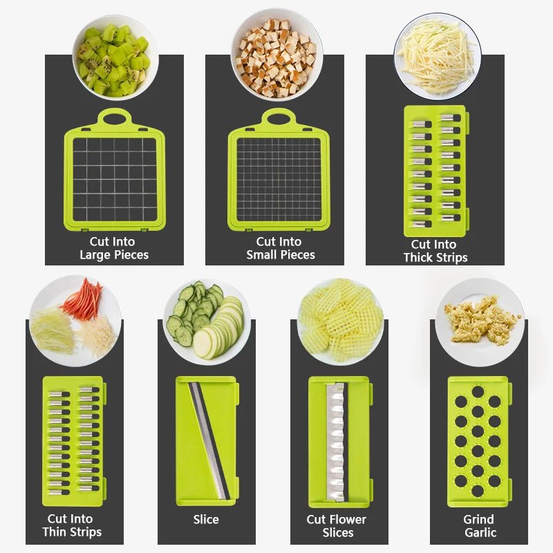 14 - in - 1 Vegetable Chopper – Your Kitchen Helper - Nordshop Hamburg