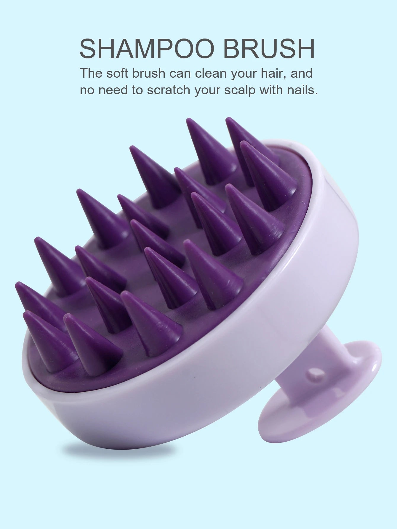 Rechargeable Scalp & Body Massager – Silicone Hair Washing Brush for Deep Cleansing & Relaxation