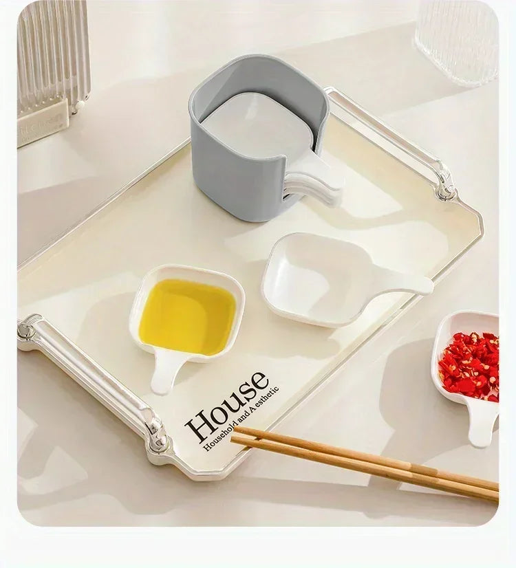 Sauce Set Symphony: 7-Piece Dipping Dish Collection for Sauces, Seasonings & Snacks