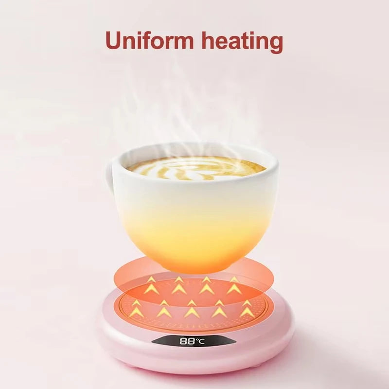 3-Speed USB Cup Warmer | 55°C Constant Temperature Heater (For Coffee, Tea & Mugs)