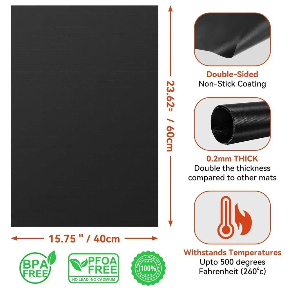 Reusable Oven Bottom Liner – Non-Stick Teflon Protector Mat for Electric & Gas Ovens