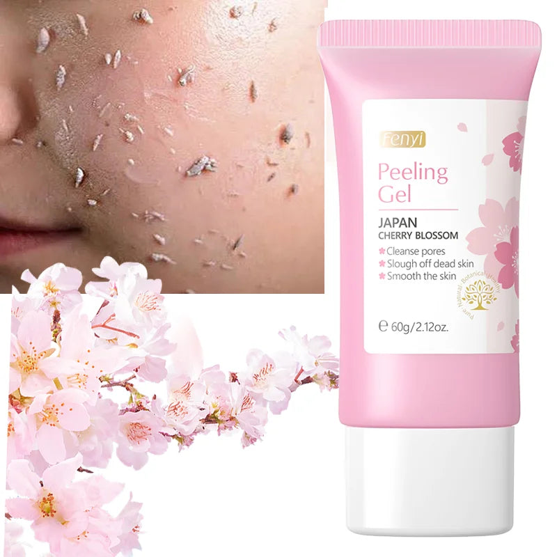 Sakura Blossom Exfoliating Gel – Deep Clean, Brighten & Hydrate Facial Skin Repair