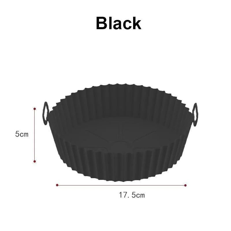 Reusable Silicone Air Fryer Liners – Non-Stick, Dishwasher Safe Basket Pot