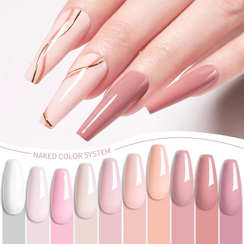 LILYCUTE DIY Nail Art Kit: 6Pcs Semi-Permanent Gel Polish Set – UV/LED Soak Off & Manicure Design