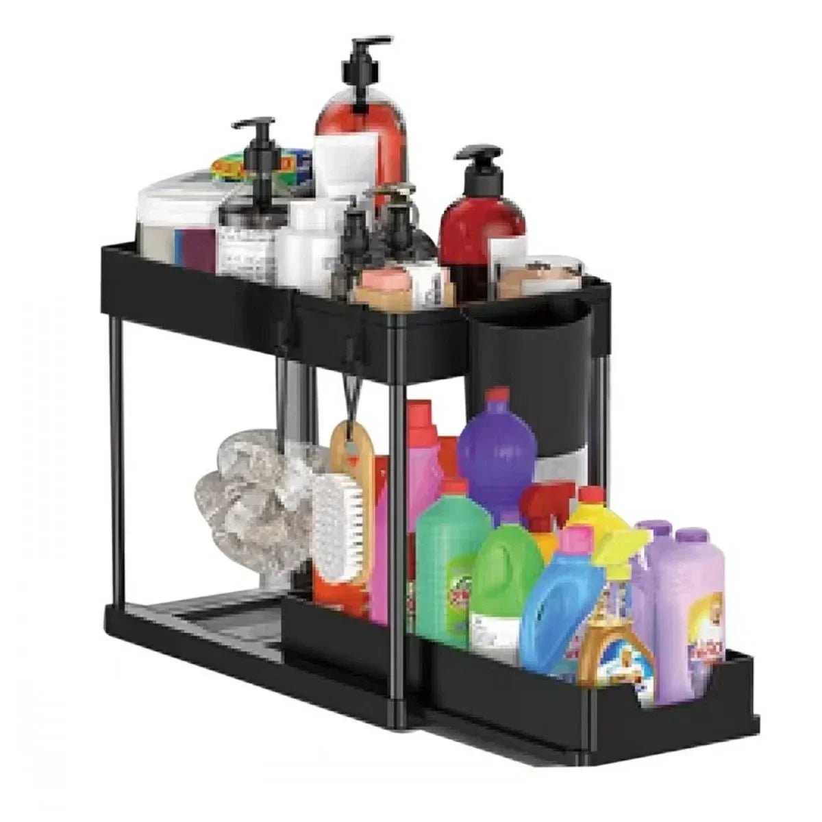 2 - Tier Sliding Under Sink Organizer – Your Cabinet's Best Friend! - Nordshop Hamburg