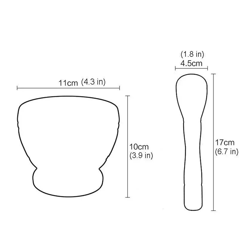 Stone & Spice Symphony: Marble Mortar and Pestle Set - Grind Garlic, Herbs, Spices