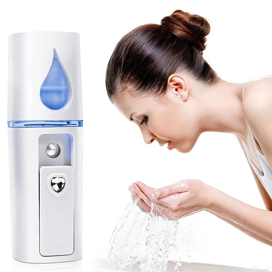 USB Portable Nano Facial Sprayer - Instant Hydration, Anywhere. 20ml Mini Humidifier for Face & Air.