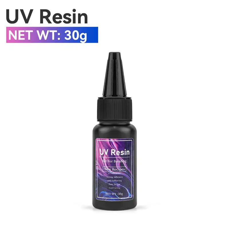 UV Curing Epoxy Resin Kit - High Transparency, Fast Hardening for DIY Jewelry, Crafts & Home Decor