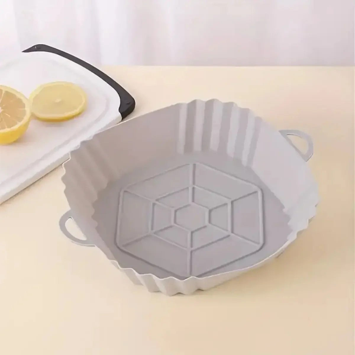 Fold & Fry Mat: Reusable Silicone Air Fryer Liner – Non-Stick, Heat Resistant & Easy Clean