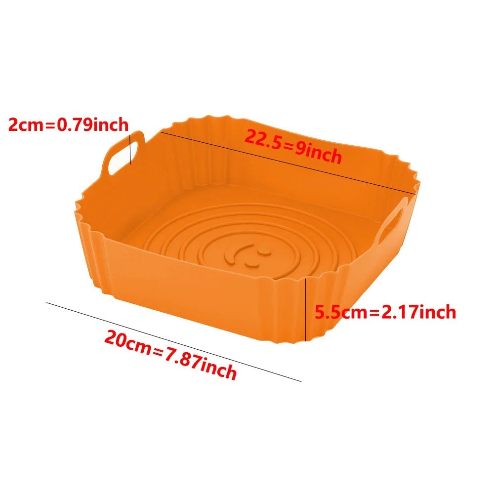 Reusable Silicone Air Fryer Liners - Non - Stick Baking Mat for Oven & Pizza - Nordshop Hamburg