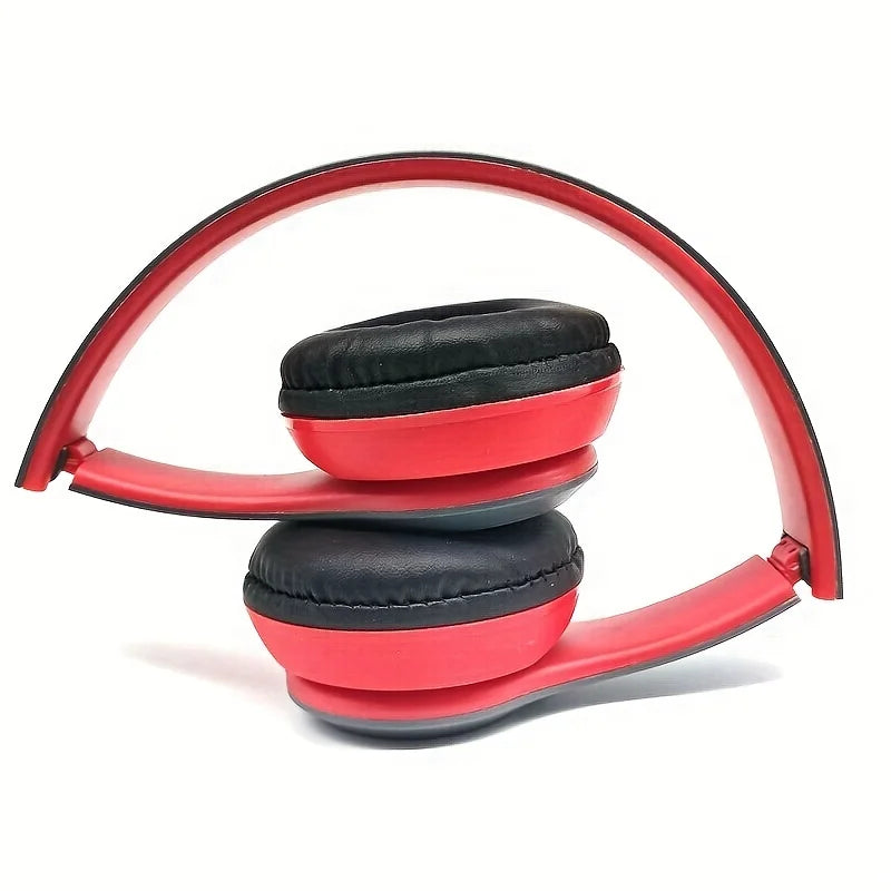P47 Bluetooth 5.0 Foldable Headphones – Wireless HIFI Stereo Bass Earphone with Mic & USB Adapter