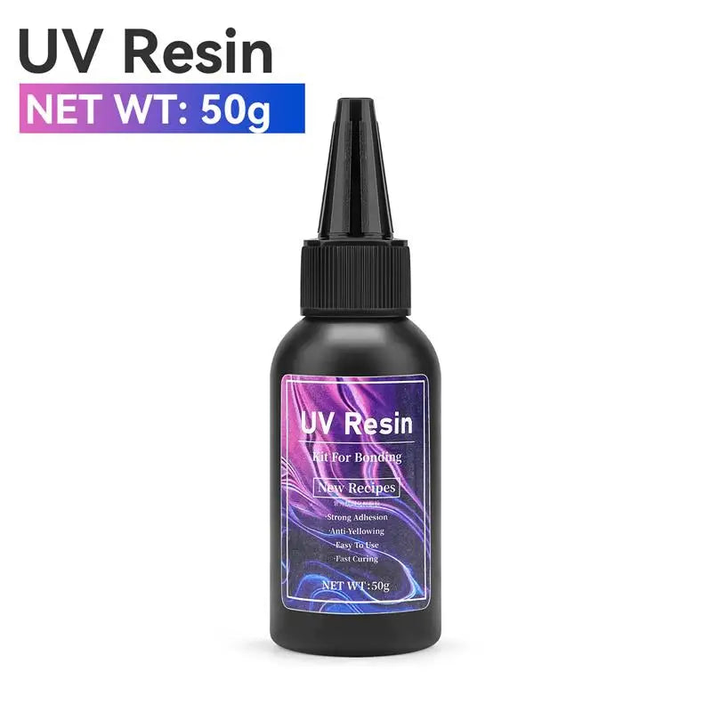 UV Curing Epoxy Resin Kit - High Transparency, Fast Hardening for DIY Jewelry, Crafts & Home Decor