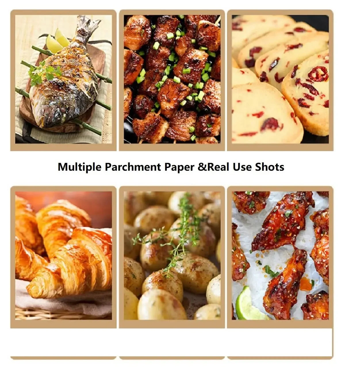 BakeEase Precut Parchment Sheets – Non-Stick, For Oven, Air Fryer & Steaming