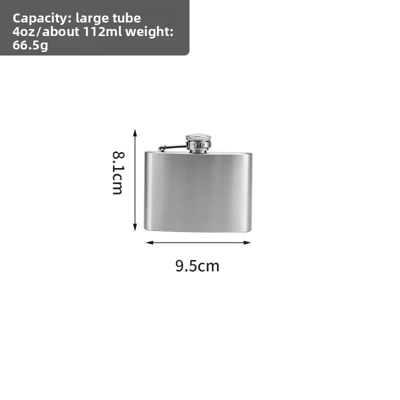 LMETJMA Stainless Steel Hip Flask Set - 4/7/10 oz with Funnel & Screw Cap for Whiskey