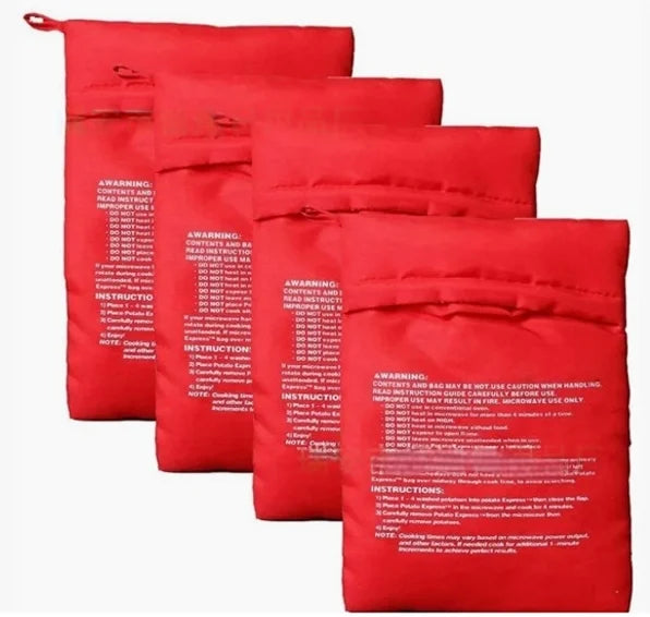 Magic Potato Cooker Bag – Perfect Baked Potatoes in 4 Minutes!