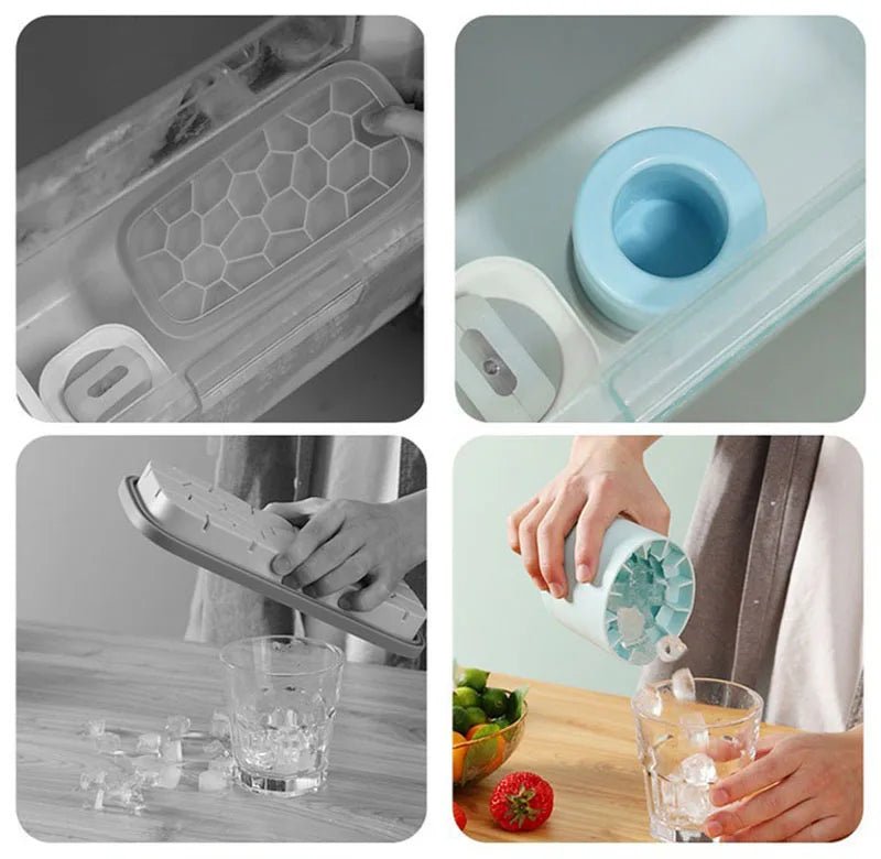 Silicone Round Ice Cube Mold – Reusable Ice Ball Maker for Cocktails & Drinks - Nordshop Hamburg