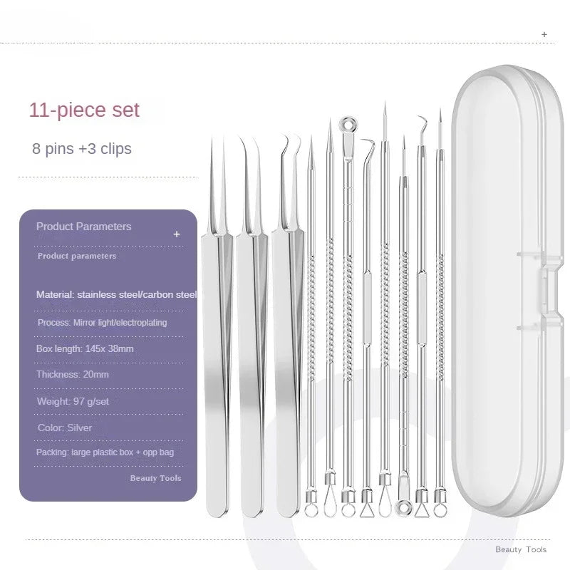 6 - in - 1 Precision Pimple & Blackhead Remover Kit - Professional Skin Care Tools - Nordshop Hamburg