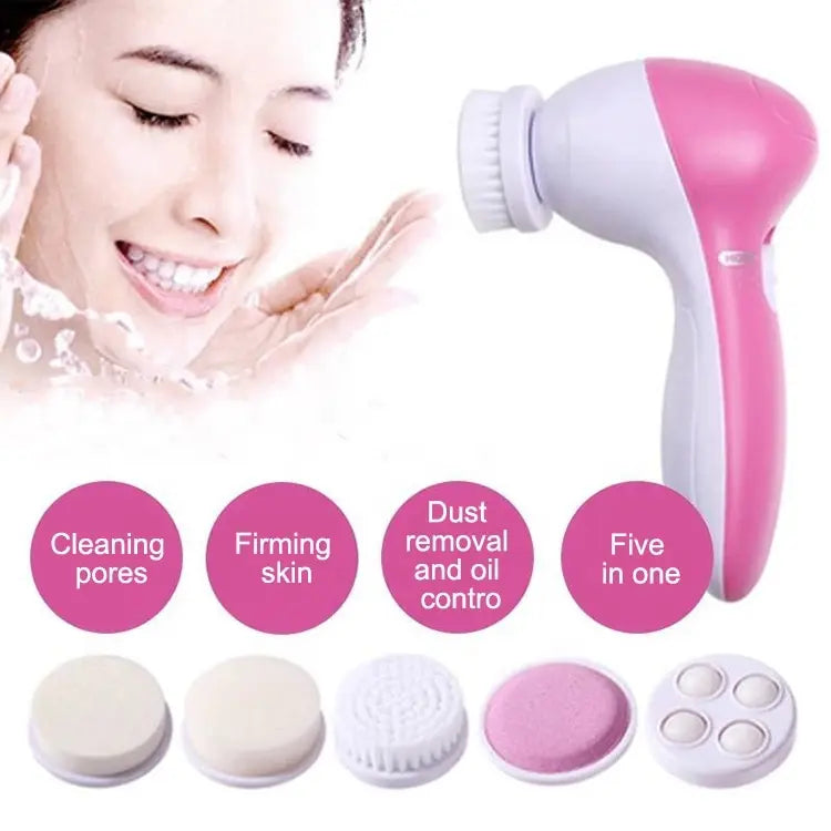 Pro Facial Cleansing System | 5-in-1 Electric Brush for Blackhead Removal & Skin Massage
