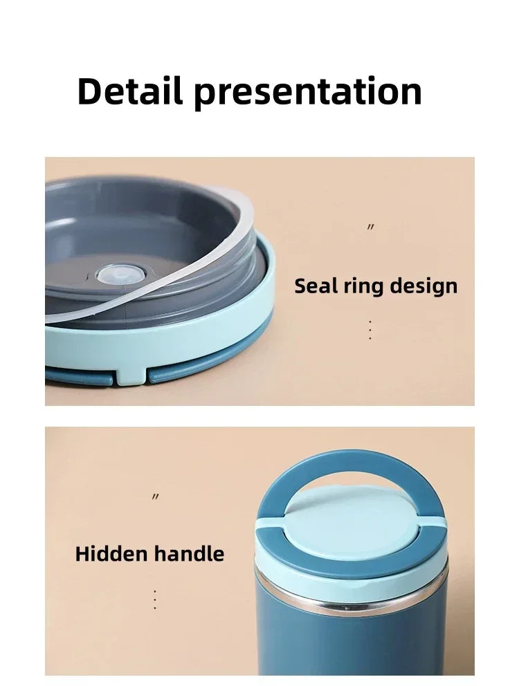 Dual Thermal Food Jar - 1000ml Leak-Proof Stainless Steel Insulated Container