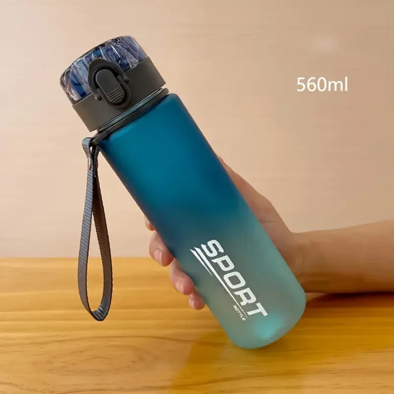BPA-Free Sports Water Bottle - Leak-Proof, Portable for Hiking & Gym (400ml/560ml)"