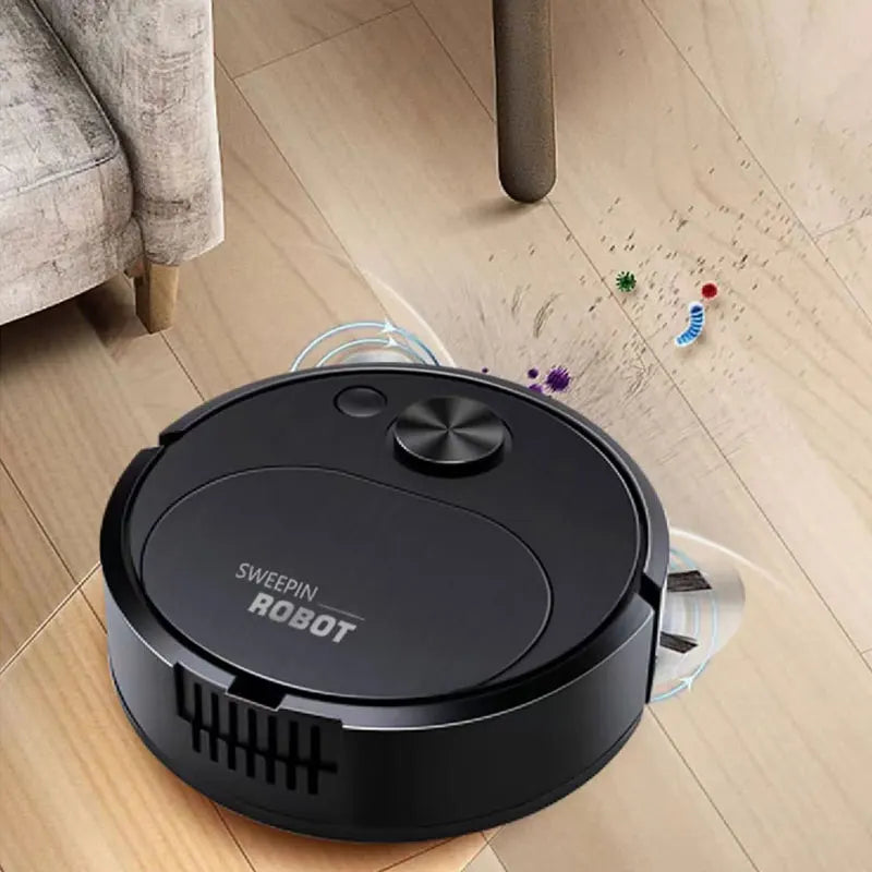 Smart Sweeping Robot 3-in-1 – Wireless USB Vacuum Cleaner & Mopping Assistant, 1500Pa Strong Suction