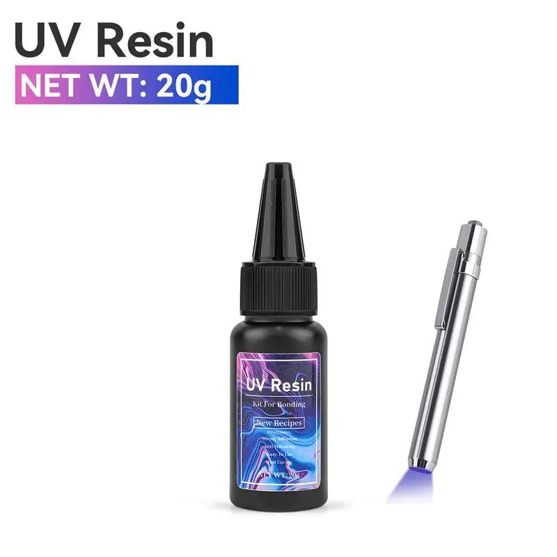 UV Curing Epoxy Resin Kit - High Transparency, Fast Hardening for DIY Jewelry, Crafts & Home Decor - Nordshop Hamburg
