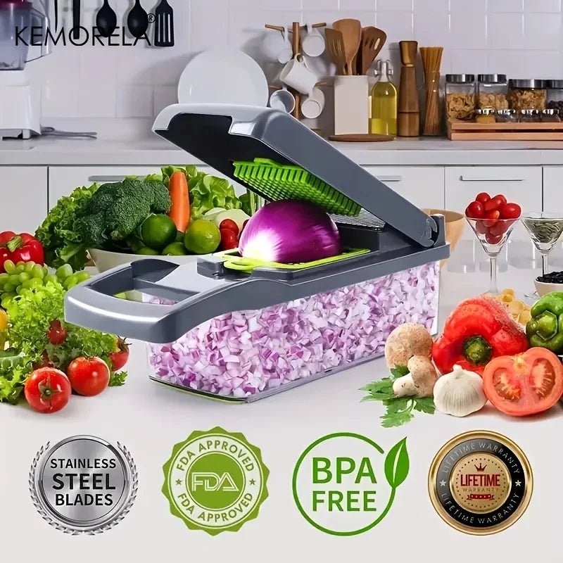14 - in - 1 Vegetable Chopper – Your Kitchen Helper - Nordshop Hamburg