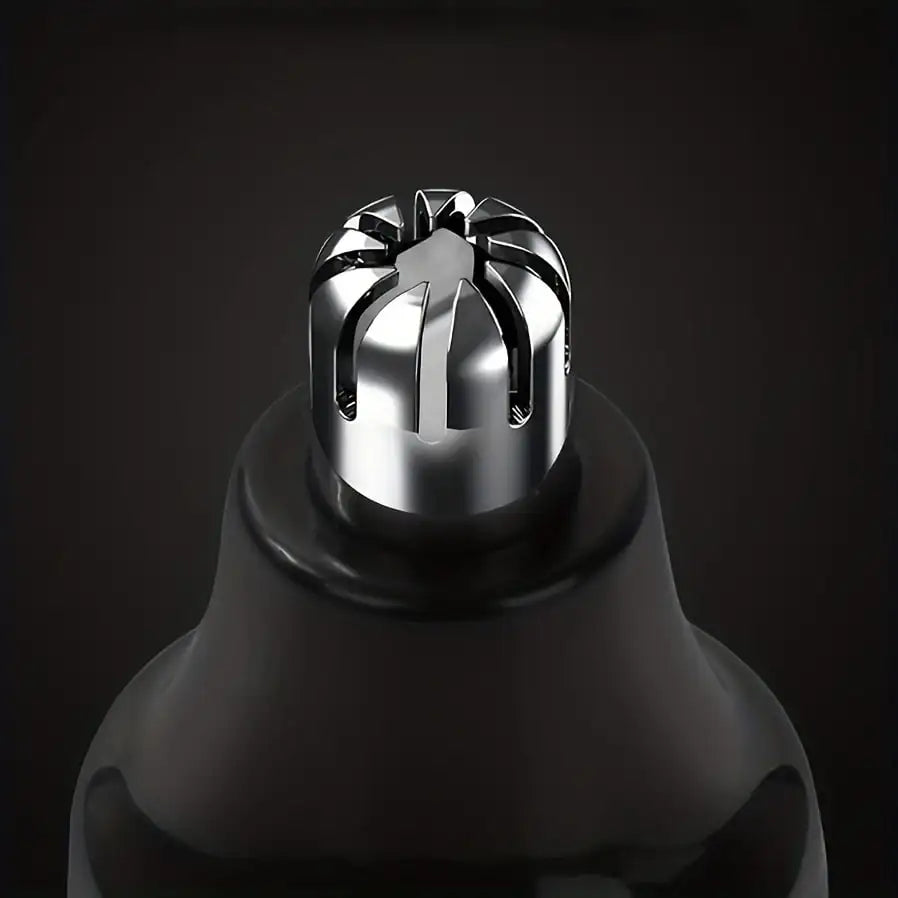 Rechargeable 2-in-1 Nose & Facial Hair Trimmer – Portable Men's Grooming Kit for Precision and Comfort