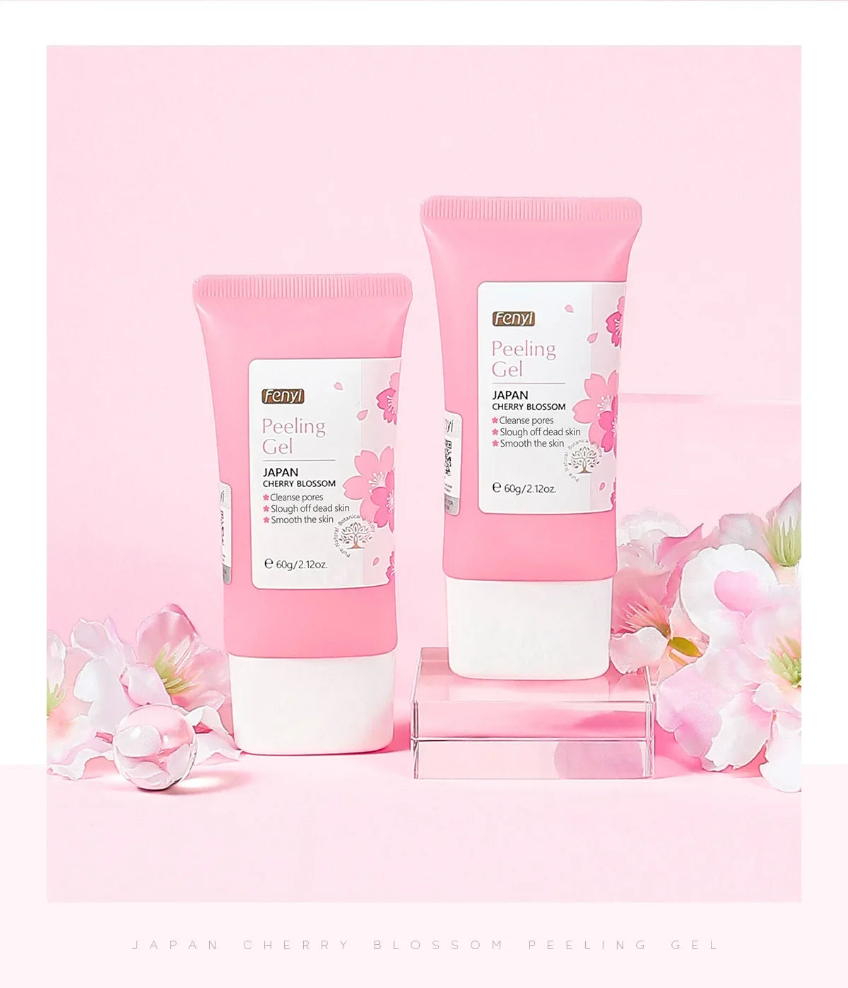 Sakura Blossom Exfoliating Gel – Deep Clean, Brighten & Hydrate Facial Skin Repair