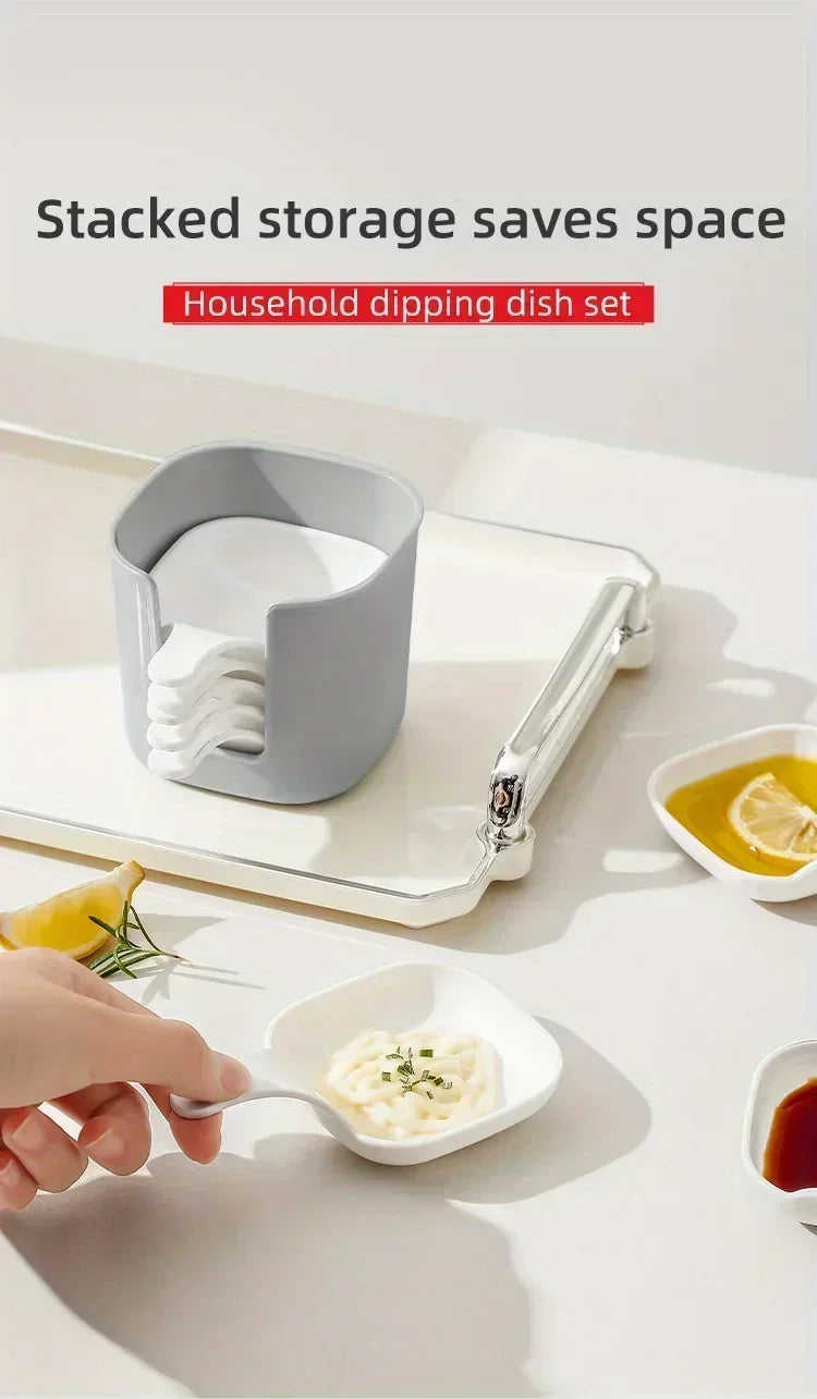 Sauce Set Symphony: 7-Piece Dipping Dish Collection for Sauces, Seasonings & Snacks