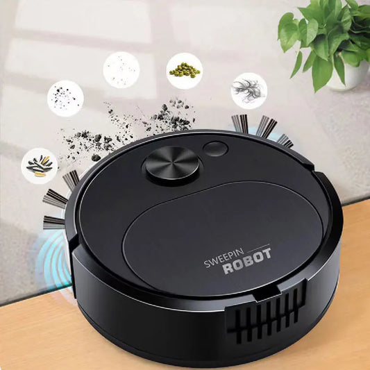 Smart Sweeping Robot 3-in-1 – Wireless USB Vacuum Cleaner & Mopping Assistant, 1500Pa Strong Suction