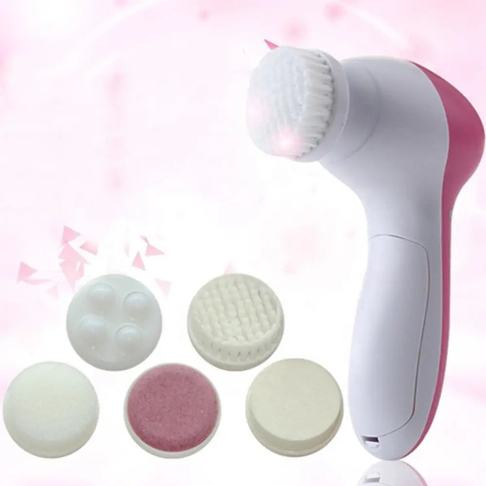 Pro Facial Cleansing System | 5-in-1 Electric Brush for Blackhead Removal & Skin Massage