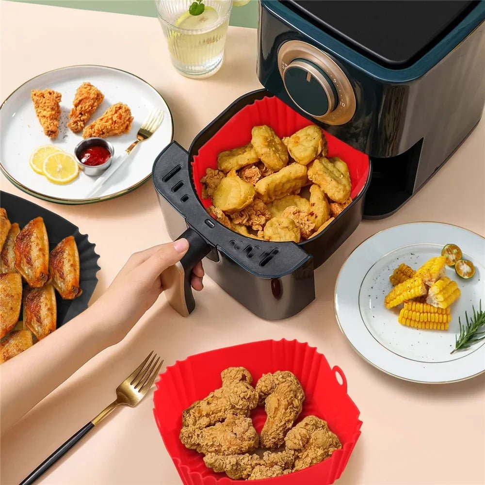 Reusable Silicone Air Fryer Liners - Non - Stick Baking Mat for Oven & Pizza - Nordshop Hamburg
