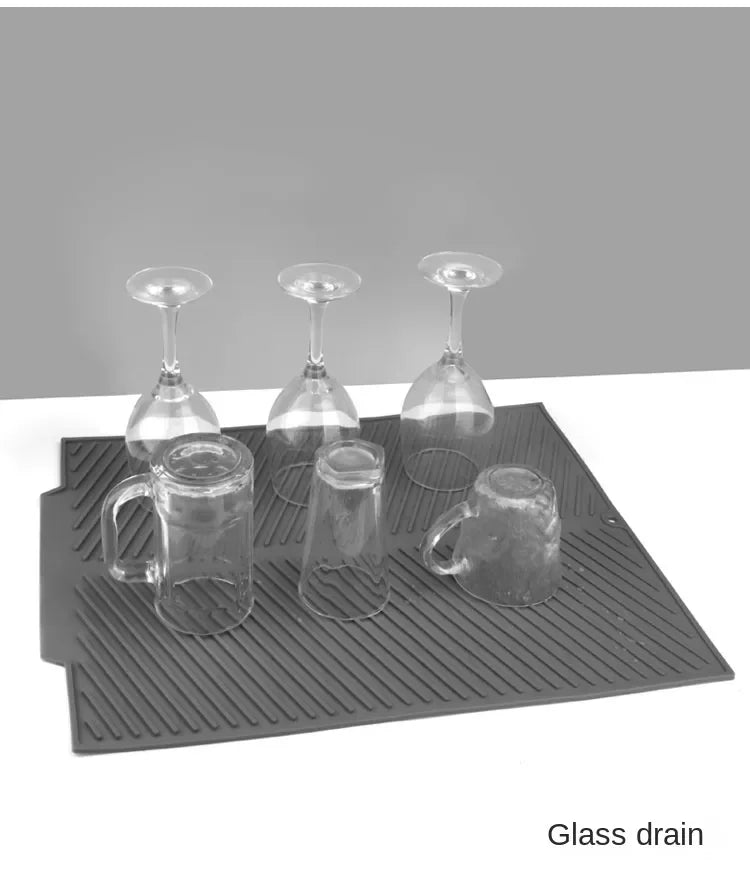 Multifunctional Silicone Kitchen Mat – Dish Drying Pad, Pot Holder, Heat - Resistant Coaster. - Nordshop Hamburg