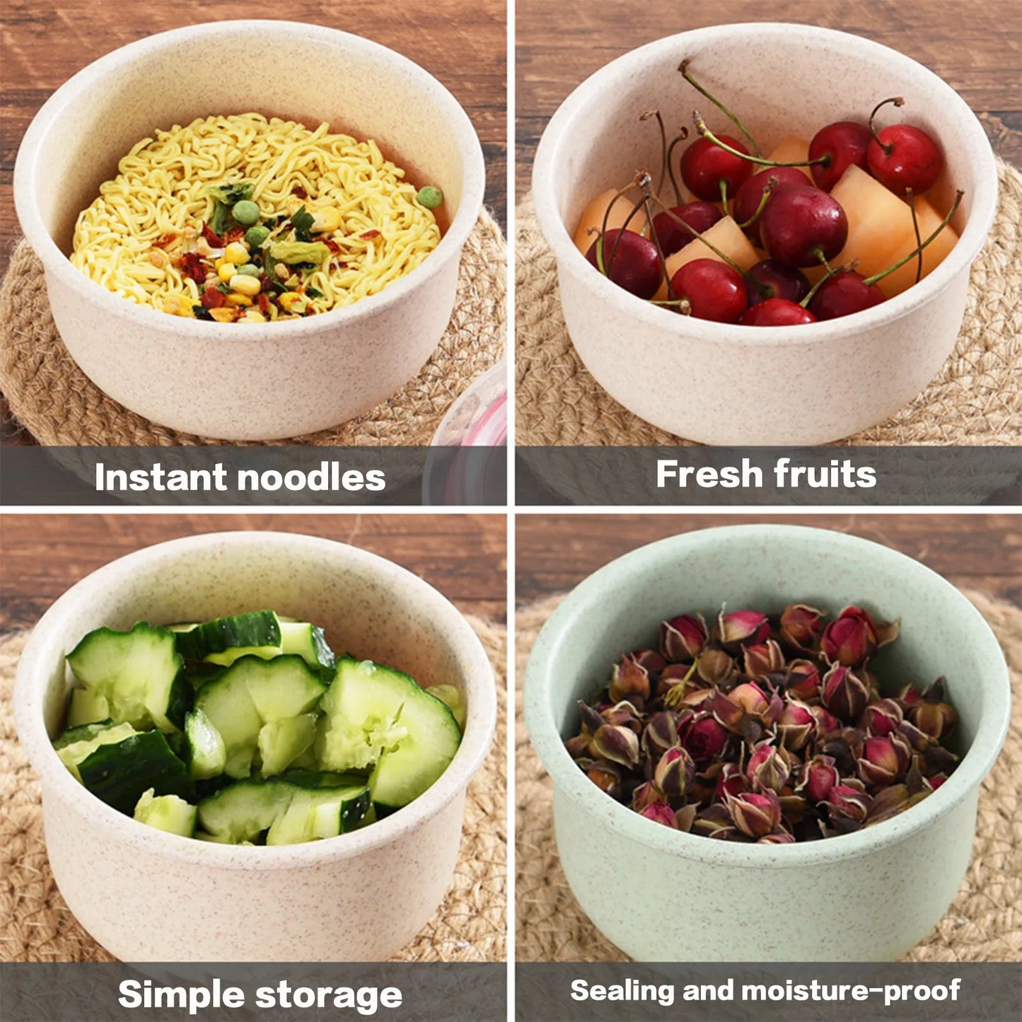 The Modular Kitchen Organizers | 3-Pc Stackable Microwave & Storage Containers