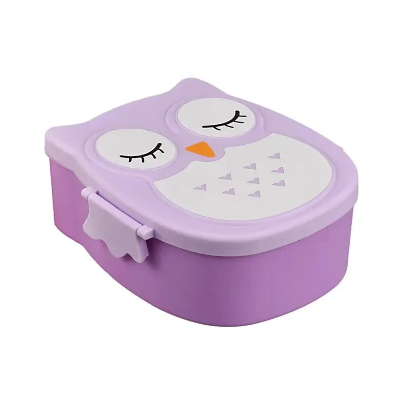 Owl Shaped Kids Bento Box – Multi-Compartment Leak-Proof Lunch Container with Lid