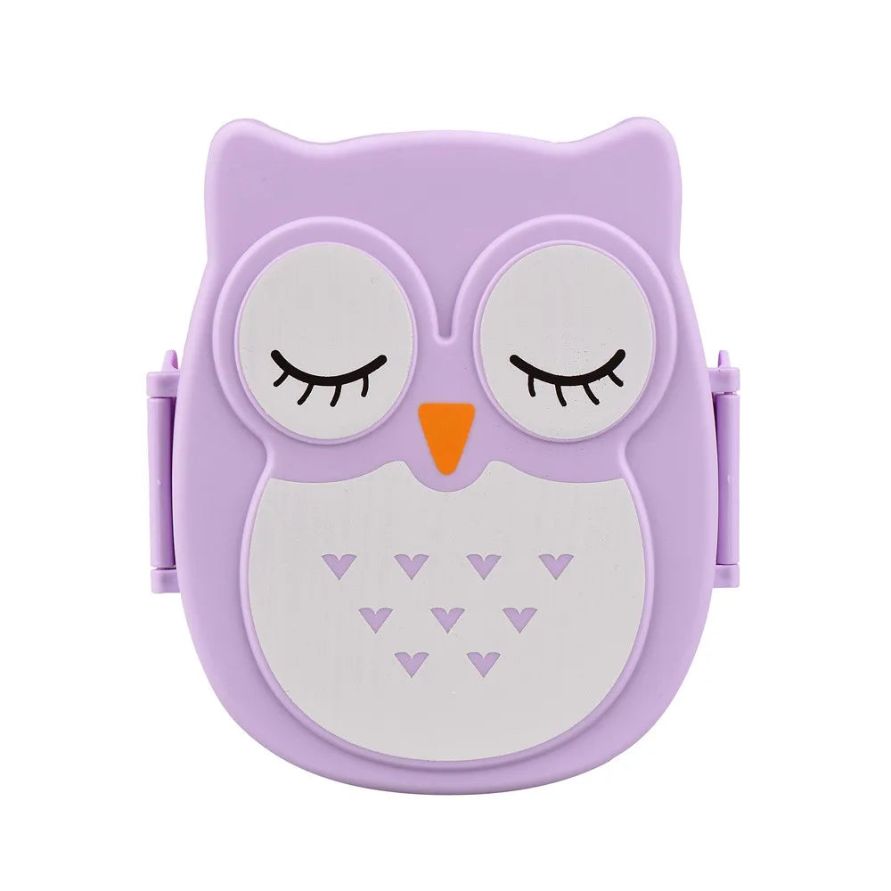 Owl Shaped Kids Bento Box – Multi-Compartment Leak-Proof Lunch Container with Lid