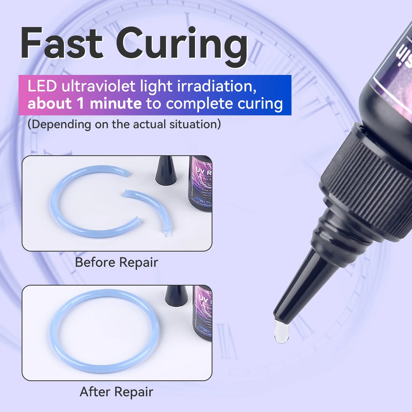 UV Curing Epoxy Resin Kit - High Transparency, Fast Hardening for DIY Jewelry, Crafts & Home Decor