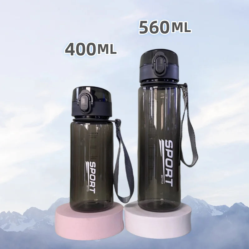 BPA-Free Sports Water Bottle - Leak-Proof, Portable for Hiking & Gym (400ml/560ml)"