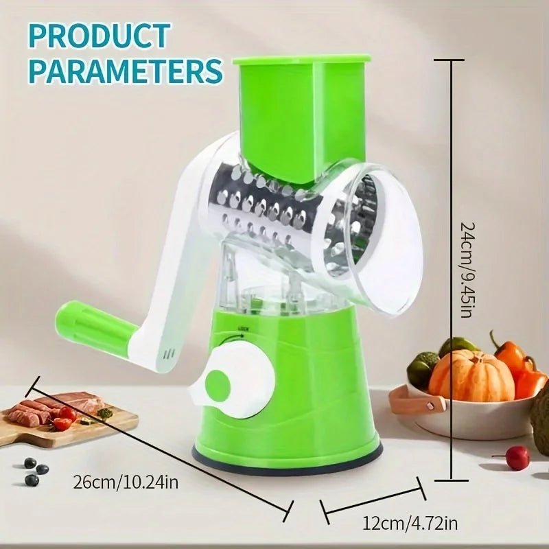 Rapid Drum Slicer & Grater - All - in - One Vegetable Cutter - Nordshop Hamburg