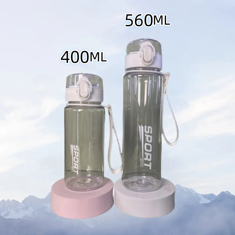 BPA-Free Sports Water Bottle - Leak-Proof, Portable for Hiking & Gym (400ml/560ml)"