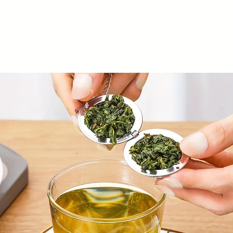304 Stainless Steel Filter Ball – Versatile Infuser for Tea, Soup & Herbs with Chain Hook