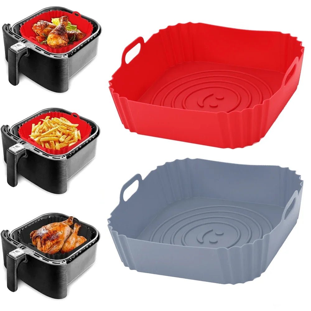Reusable Silicone Air Fryer Liners - Non - Stick Baking Mat for Oven & Pizza - Nordshop Hamburg