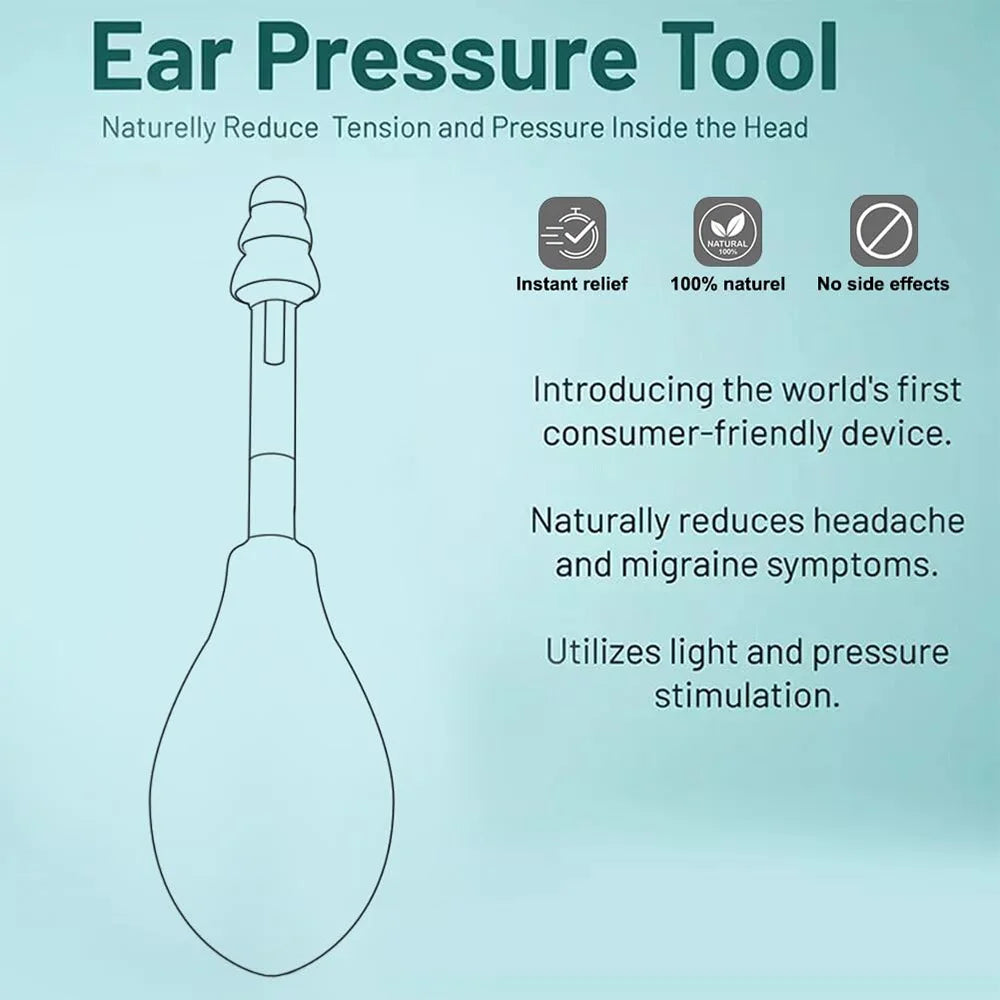 EaseEar Pro – Portable 3-Tip Suction Device for Quick Ear Pressure & Headache Relief