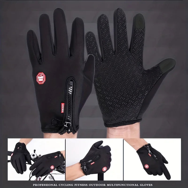 All-Season Touchscreen Gloves – Windproof & Non-Slip Grip for Cycling, Driving, and Outdoor Adventures