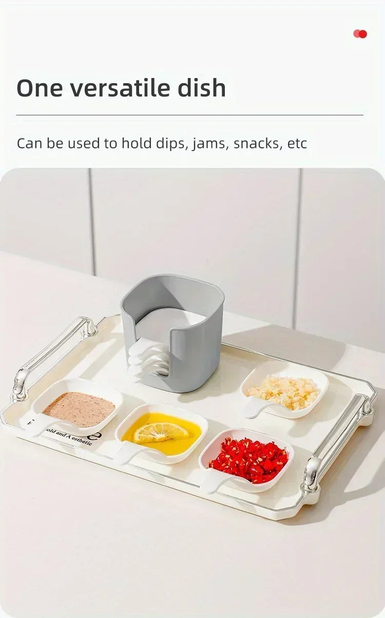 Sauce Set Symphony: 7-Piece Dipping Dish Collection for Sauces, Seasonings & Snacks