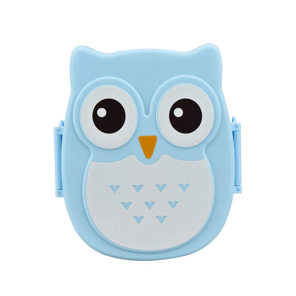 Owl Shaped Kids Bento Box – Multi-Compartment Leak-Proof Lunch Container with Lid