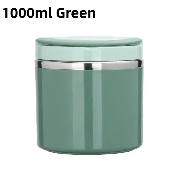 Dual Thermal Food Jar - 1000ml Leak-Proof Stainless Steel Insulated Container